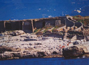 The rocky beach of 