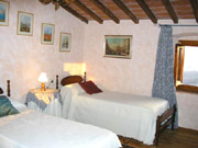 Ferienwohnung in Florenz: Schlafzimmer mit zwei Einzelbetten der Wohnung Torretta