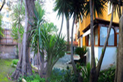 Residence a Sorrento: Cortile privato con la veranda dell'appartamento Tipo B del Residence Kalimera