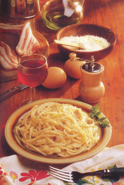 SPAGHETTI ALLA CARBONARA - Speciality of Rome