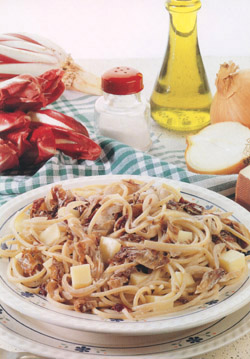 SPAGHETTI WITH CHICORY